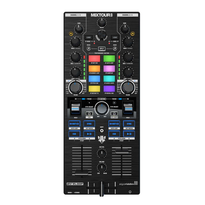 Reloop Mixtour Pro 4-Deck All-in-one | Portable DJ Mixer