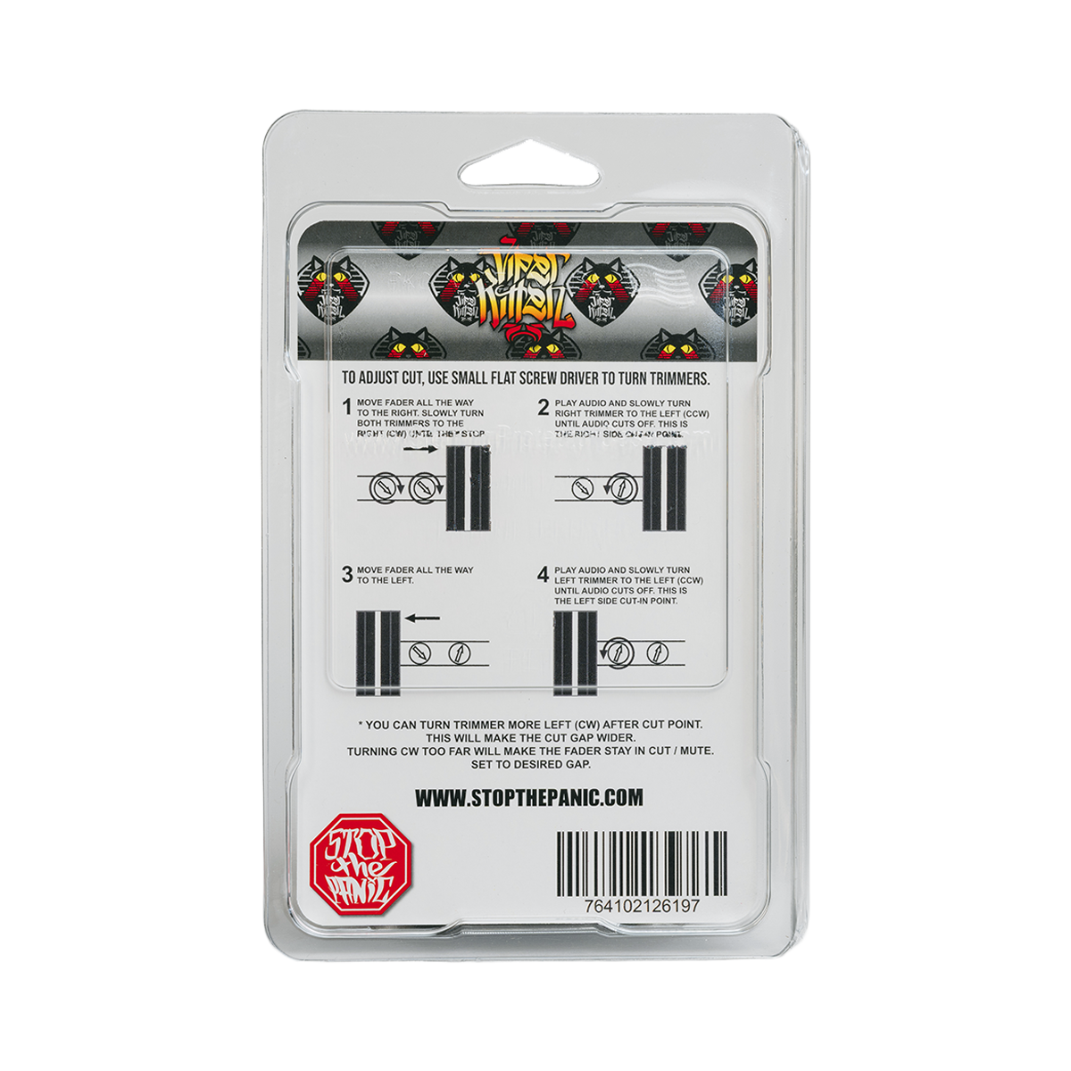 Sharp cut-in crossfader for scratching