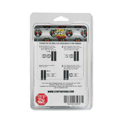 Sharp cut-in crossfader for scratching