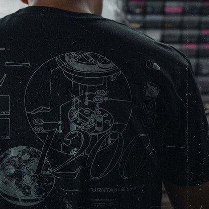 Twelves® x Open Format 1200 Service Dept. Tee - Black
