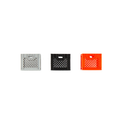 MINI 1" PLASTIC RECORD CRATES