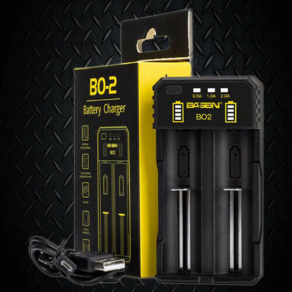 External Dual-Port Battery Charger | 18650
